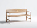 Panche da giardino - Legno - 160 x 58 x 85 cm - Marrone chiaro - Stile minimalista