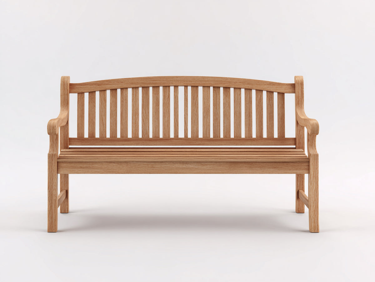 Panche da giardino - Legno - 150 x 60 x 90 cm - Marrone chiaro - Stile classico