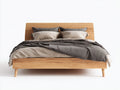 Letto matrimoniale - Legno - 215 x 180 x 100 cm - Legno naturale - Stile moderno minimalista