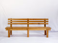 Panche da giardino - Legno - 180 x 55 x 82 cm - Marrone - Stile rustico lineare