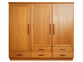 Armadio - Legno - 180 x 60 x 200 cm - Rovere naturale - Stile classico