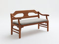 Panche da giardino - Legno - 145 x 60 x 88 cm - Marrone-Grigio chiaro - Stile classico decorativo