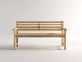 Panche da giardino - Legno - 145 x 58 x 86 cm - Marrone chiaro - Stile minimalista