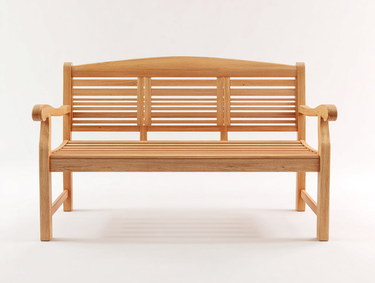 Panche da giardino - Legno - 150 x 58 x 90 cm - Marrone chiaro - Stile classico a doghe