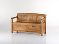 Panche da giardino - Legno - 130 x 60 x 95 cm - Marrone - Stile classico con vano contenitore